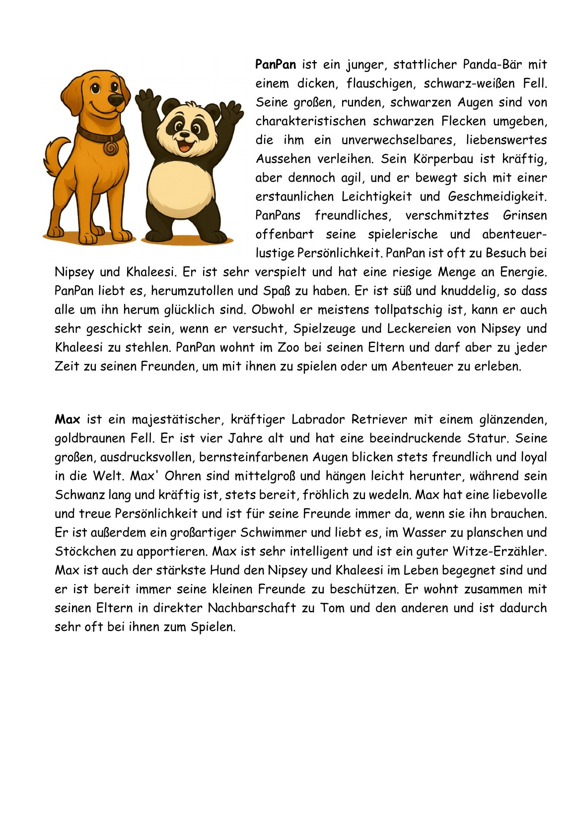 PanPan und Max